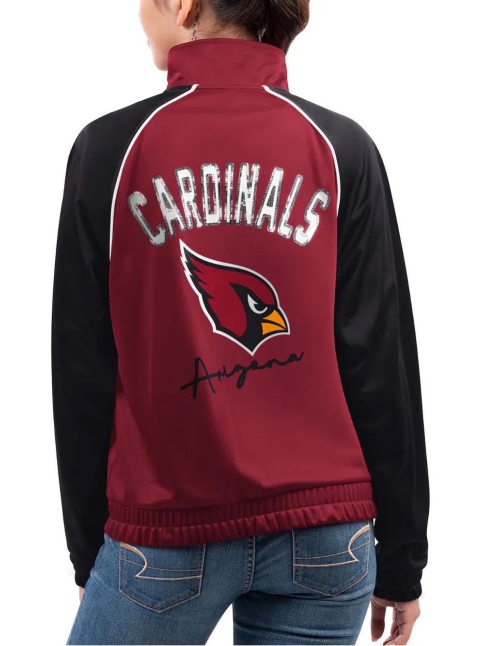 Arizona Cardinals Women's Maroon and Black Team Jacket NWT